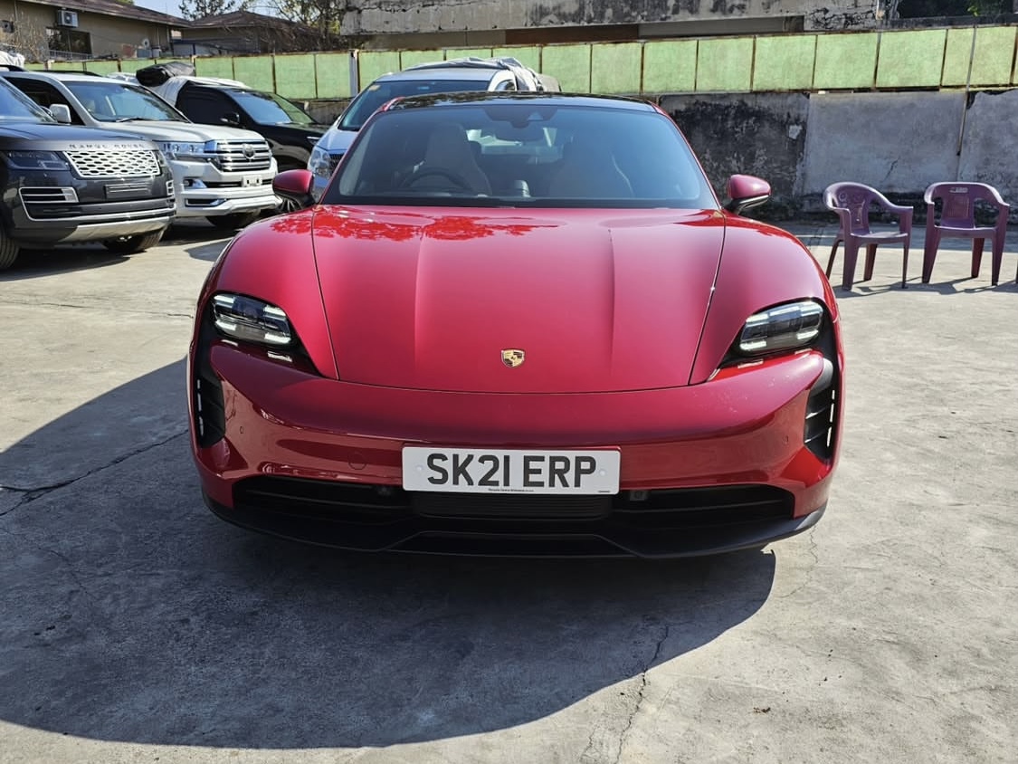 Porsche Taycan Red